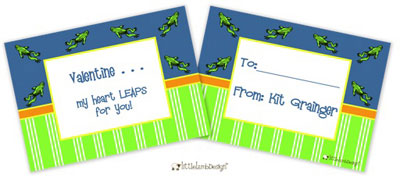Little Lamb - Valentine's Day Exchange Cards (Frog)